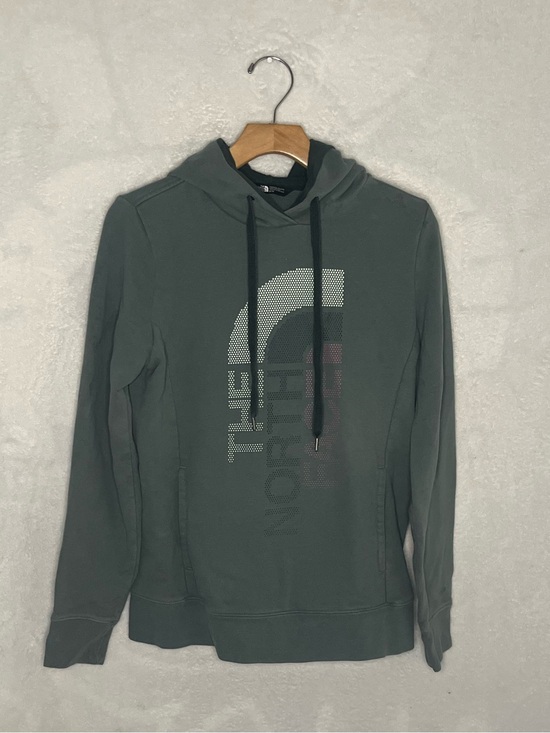 The North Face Tops - The North Face Women's Size M Olive Green Graphic Pullover Hoodie